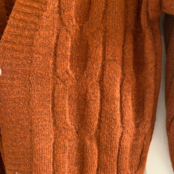 Favlux Rust Cable Knit Cardigan - Picture 2 of 4